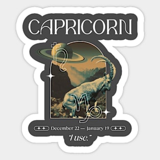 I use Capricorn Zodiac Sign Sticker